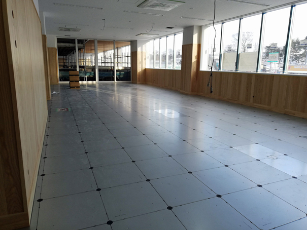 庁舎棟 2階 庁議室OAフロア敷設の画像
