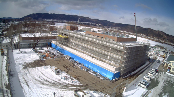工事状況 全景の画像（令和2年12月）