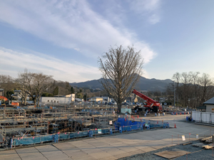 基礎躯体工事の状況の写真