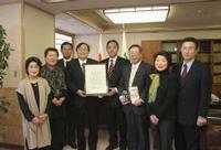 県庁への表敬訪問の様子