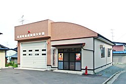 南部町消防団名川第9分団屯所の外観