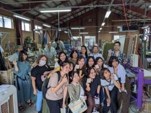 町内の畳工場見学